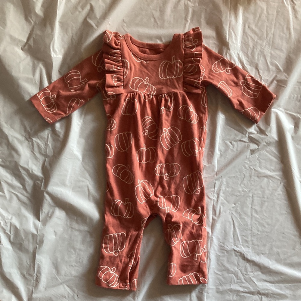 Fall inspired set of two long sleeve onesie. - Picture 5 of 7